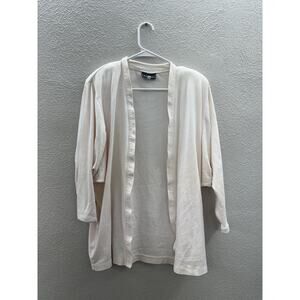 Rosemary Brantley Womens Cover Up Size Small Pink Long Sleeve Open Front